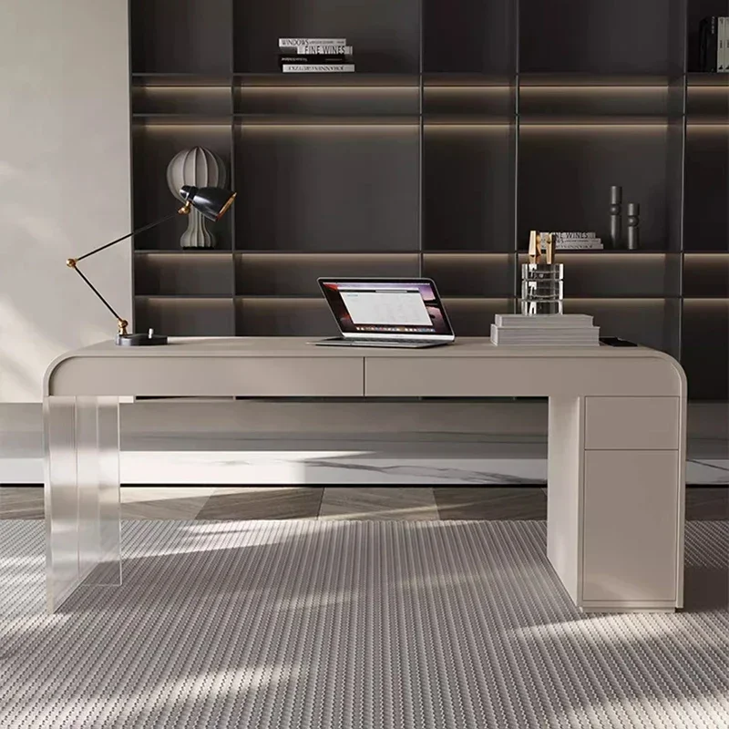 Desk Setup Corner - Minimalistisch directiekantoorbureau Werkkamerbureaus Aanbiedingen Studietafel Hoekopstelling