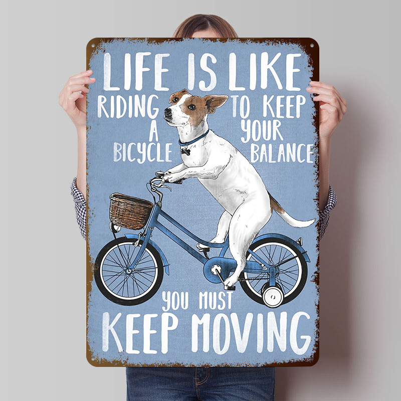 Desk Setup Art - Het leven is als fietsen -