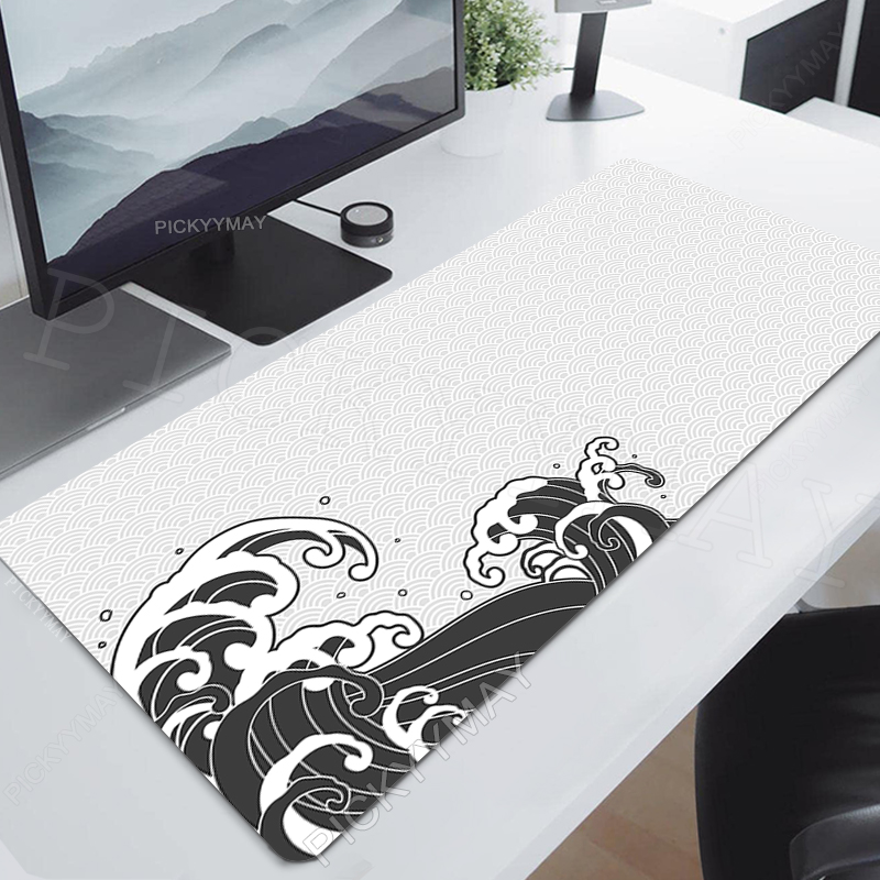 Zelda Desk Setup - Zwart-Wit Muismat Japanse Grote Golf Muismat