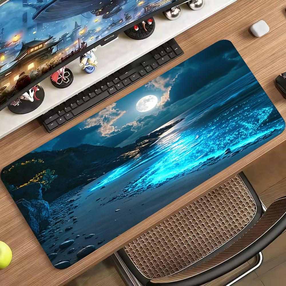 Desk Setup Designer - Ontwerp met rustige blauwe zee en