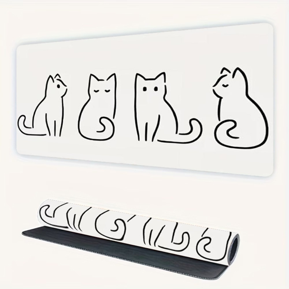 Desk Setup Designer - Het ongewone kattenontwerp van muismatten, bureau-organizers