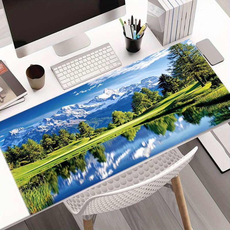 Desk Setup Ergonomics - Grillige ijzeren kunst grote muismat Cloud