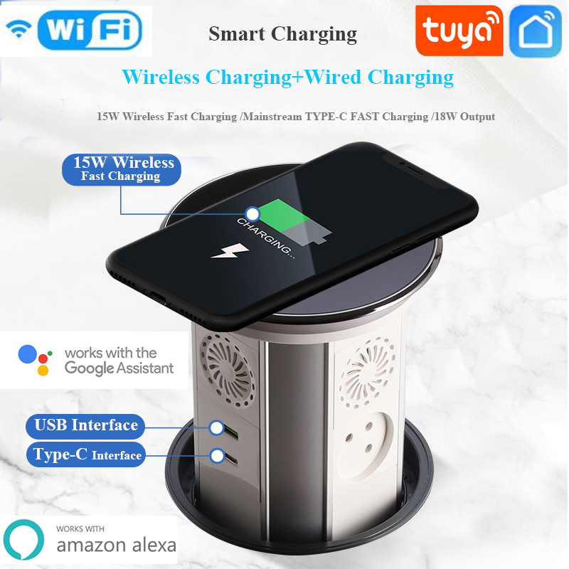Desk Setup Speakers - WIFI Tuya Touch Automatisch heffende pop-uptafel