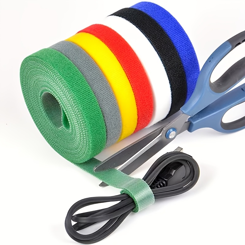 Cable Velcro Strap - 5m datakabel-opbergtool, herbruikbare klittenband-kabelorganizer, computerkabelbinder, desktop-kabelgeleiding,