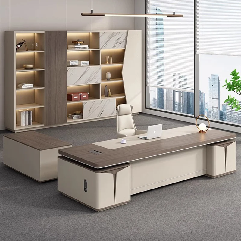 Desk Setup Corner - Minimalistisch Bureau Meubilair Kantoortafels Werkstation Extra