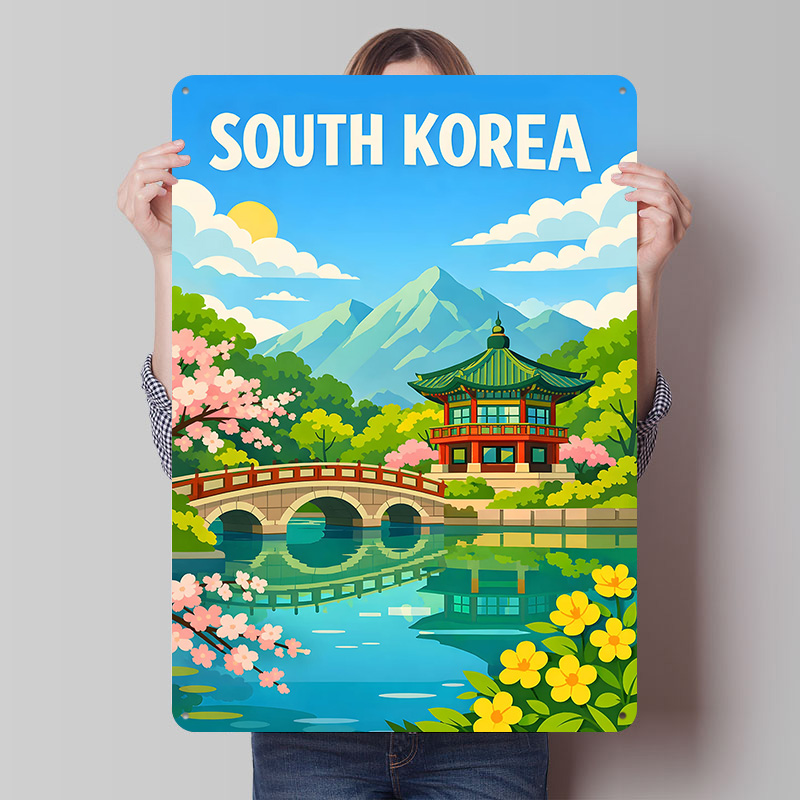 Zuid-Korea reisposter op maat  - Desk Setup Art recensie en prijs