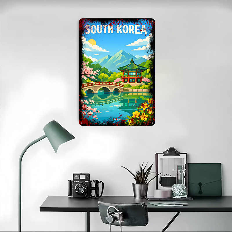 Zuid-Korea reisposter op maat  - Desk Setup Art recensie en prijs