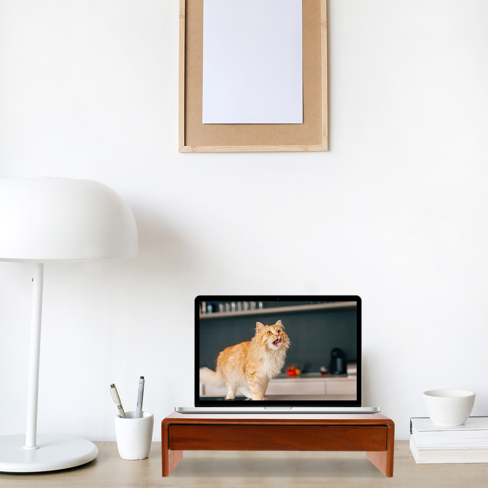 Houten monitorverhoger, comput - Monitor Riser Wood recensie en prijs