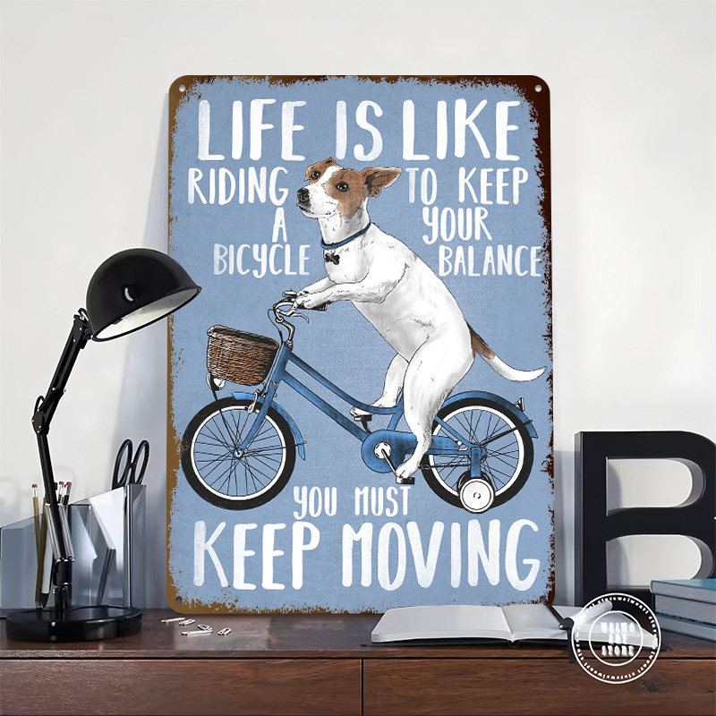 Het leven is als fietsen - Met - Desk Setup Art recensie en prijs