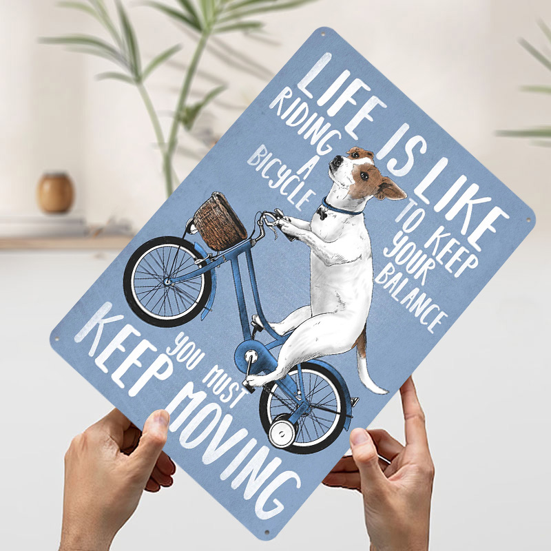 Het leven is als fietsen - Met - Desk Setup Art recensie en prijs