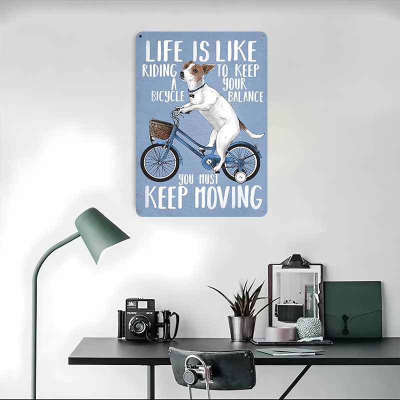 Het leven is als fietsen - Met - Desk Setup Art recensie en prijs
