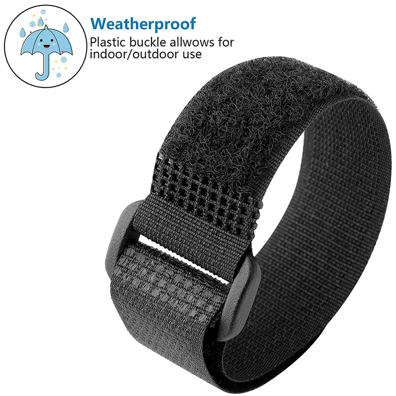 Zwarte klittenband herbruikbaa - Cable Velcro Strap recensie en prijs