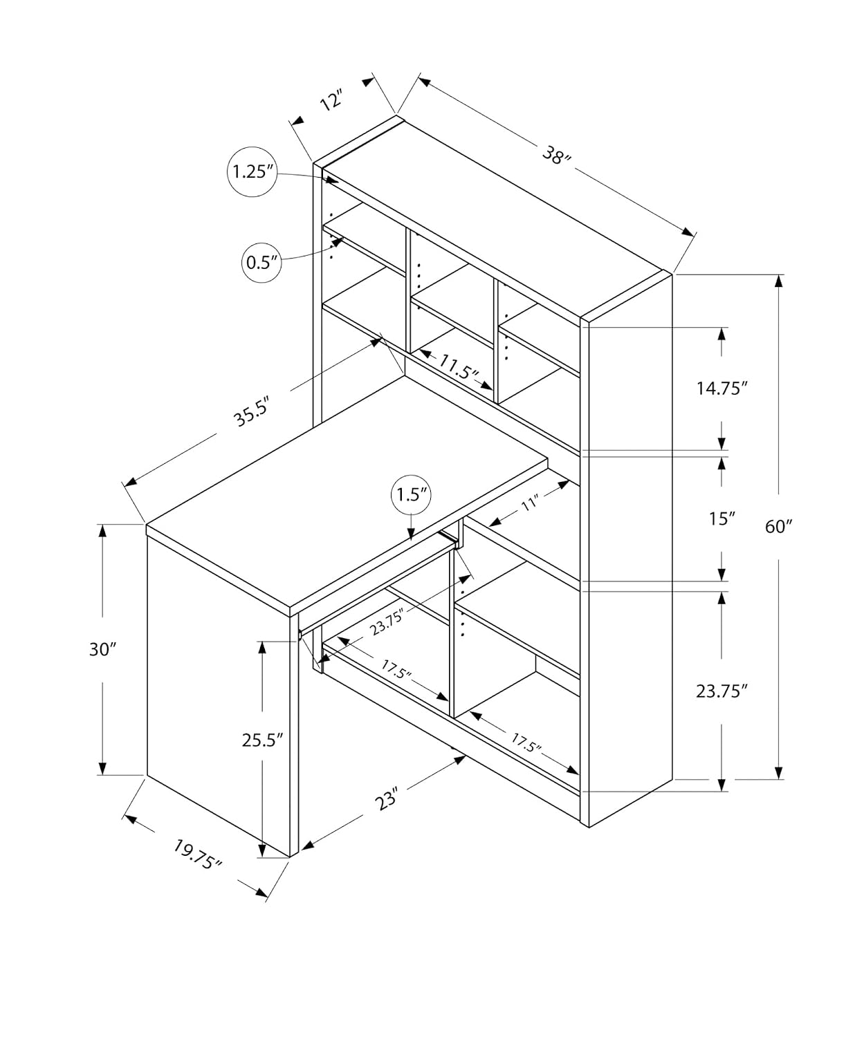 Hoekbureau met verstelbare opb - Desk Setup Corner recensie en prijs