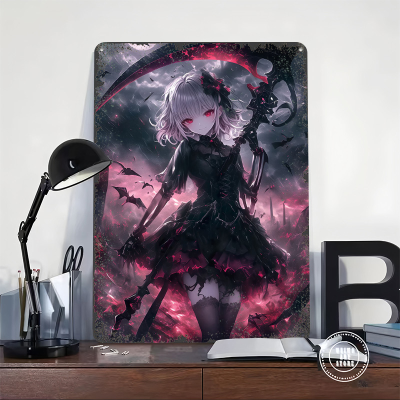 Demon Grim Reaper Girl Poster  - Desk Setup Art recensie en prijs
