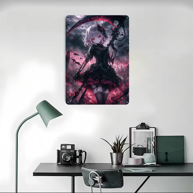 Demon Grim Reaper Girl Poster  - Desk Setup Art recensie en prijs