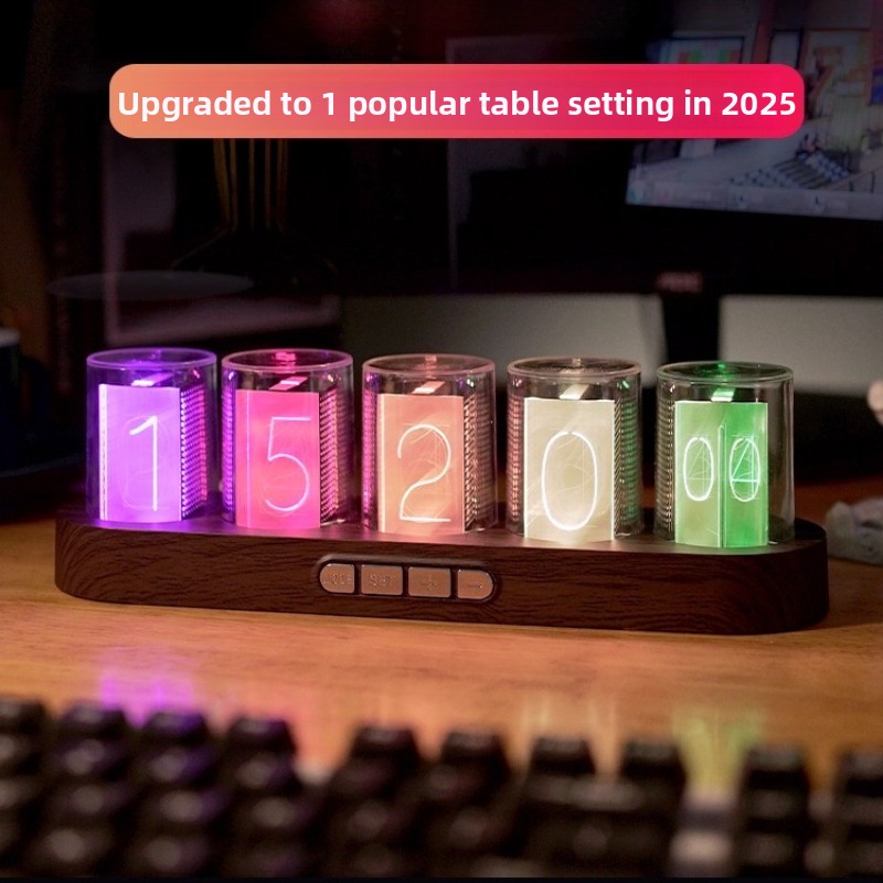LED Nixie Tube Clock RGB Gamin - Desk Setup Youtube recensie en prijs