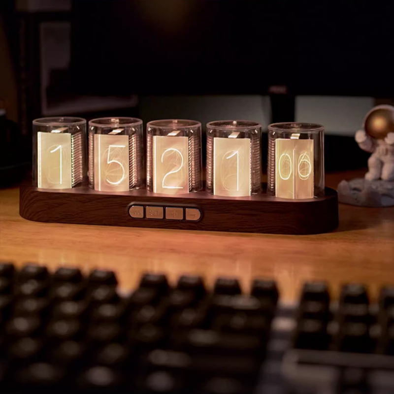 LED Nixie Tube Clock RGB Gamin - Desk Setup Youtube recensie en prijs