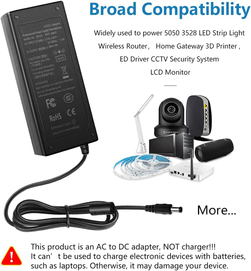 24V AC Adapter Oplader voor Lo - Desk Setup Speakers recensie en prijs