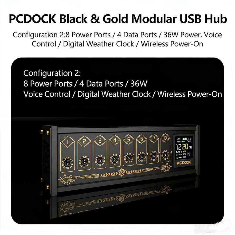 PCDOCK USB-desktop-stroomstrip - Desk Setup Designer recensie en prijs