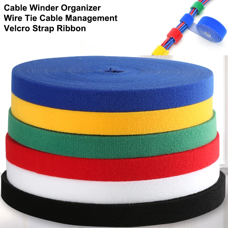 5M DIY Herbruikbare Nylon Kabe - Cable Velcro Strap recensie en prijs