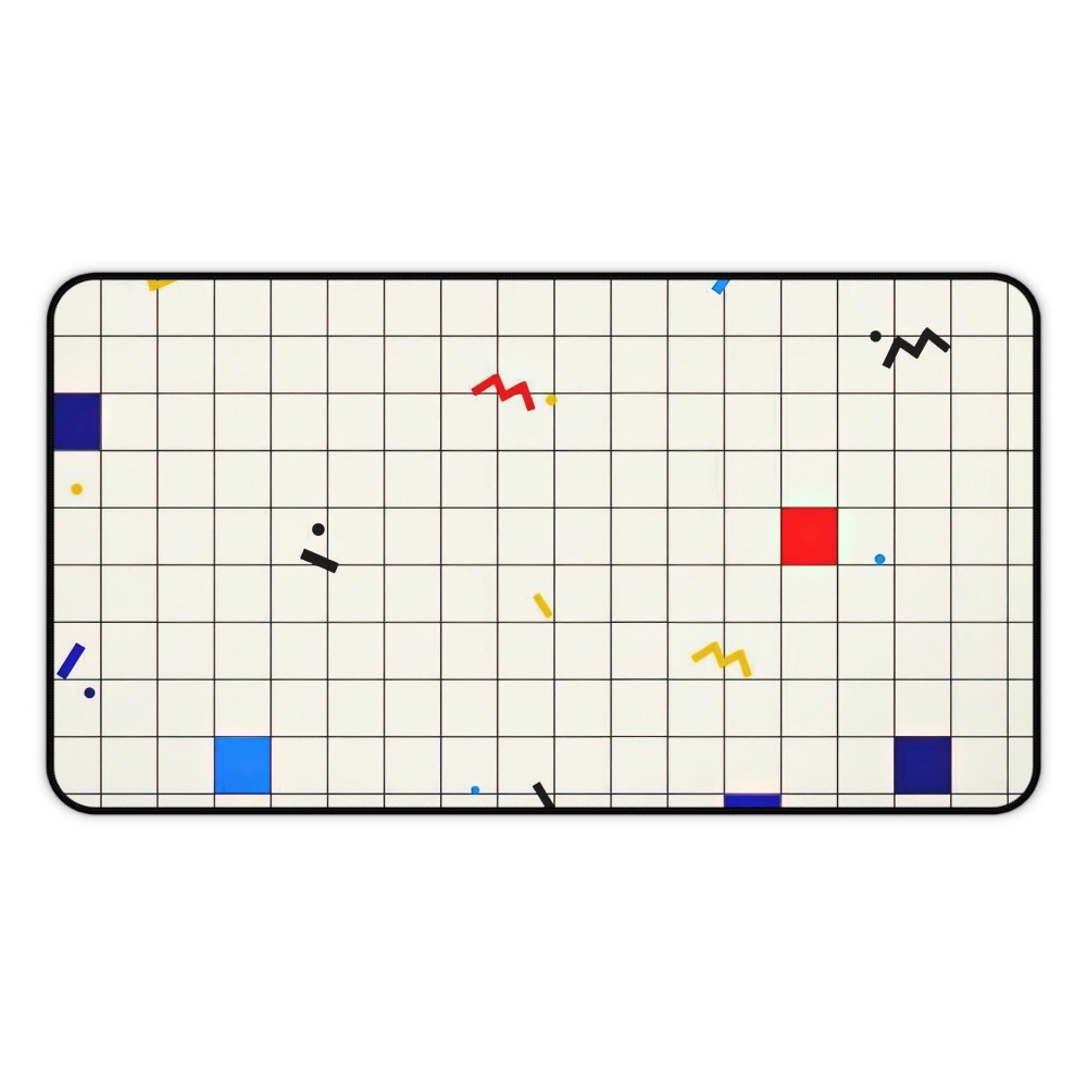 Retro Geometrische Grid Bureau - Desk Setup Art recensie en prijs