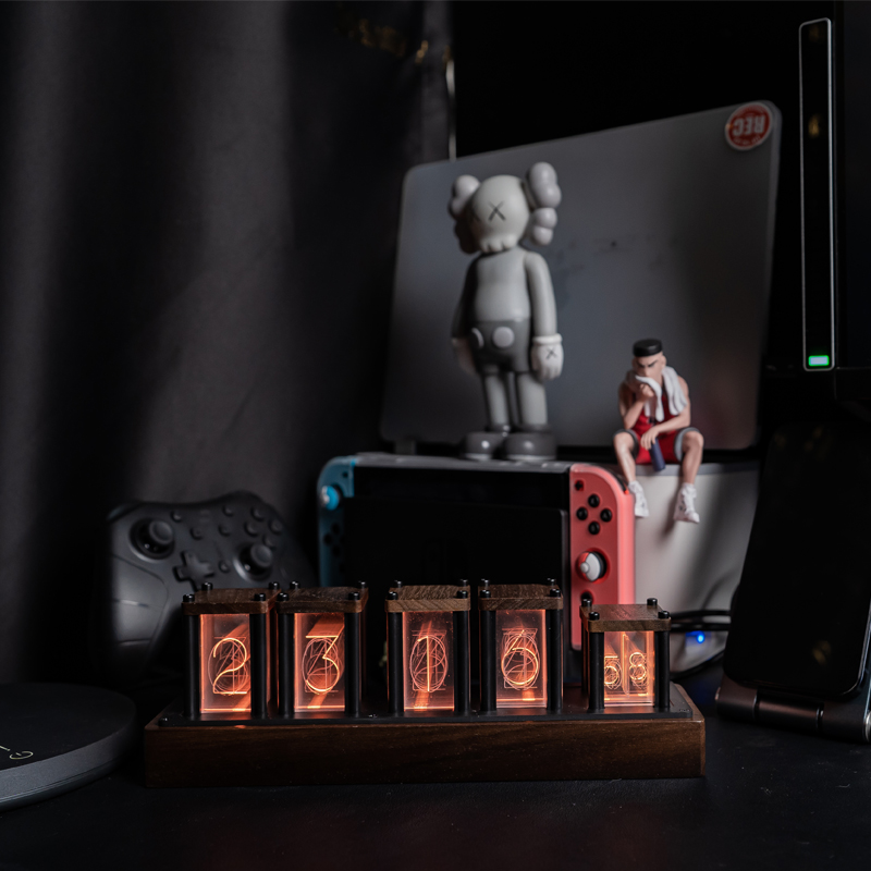 RGB gesimuleerde Nixie Tube Cl - Desk Setup Youtube recensie en prijs